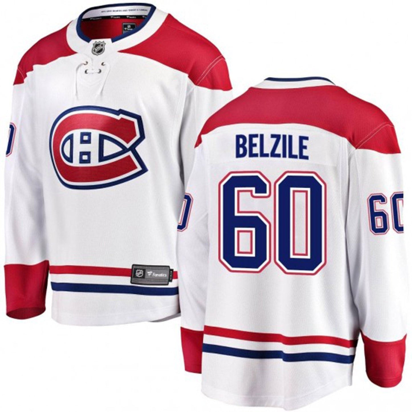 NHL Alex Belzile Montreal Canadien 60 Jersey