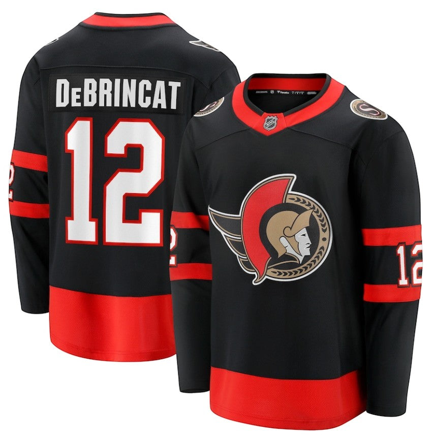 Alex DeBrincat Ottawa Senators 12 Hockey Jersey back view