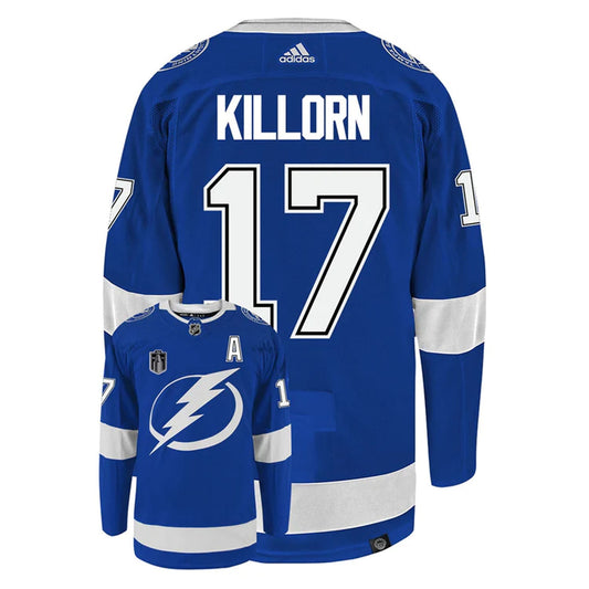 Front view of Alex Killorn Tampa Bay Lightning 17 hockey jersey