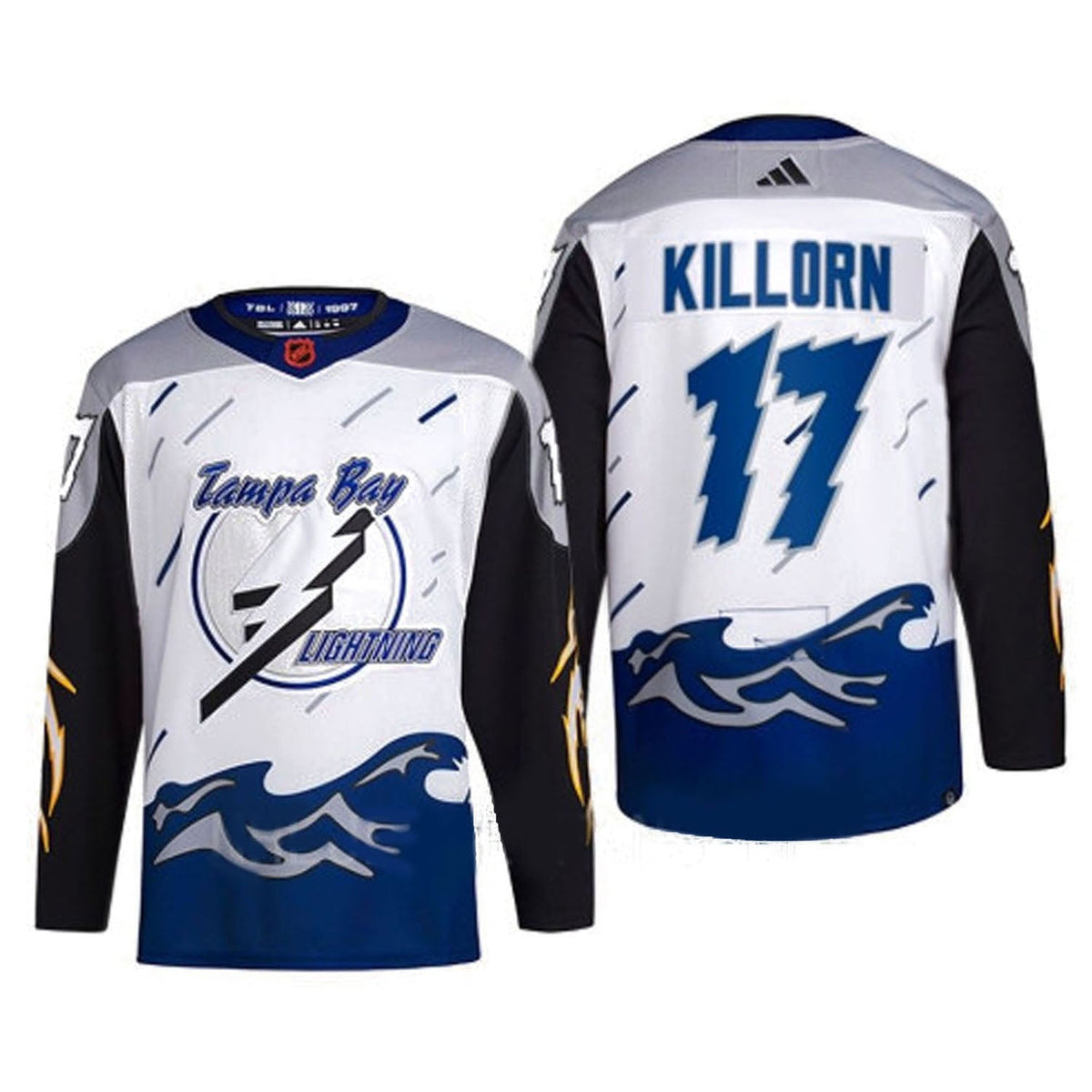 Alex Killorn Tampa Bay Lightning 17 jersey folded display
