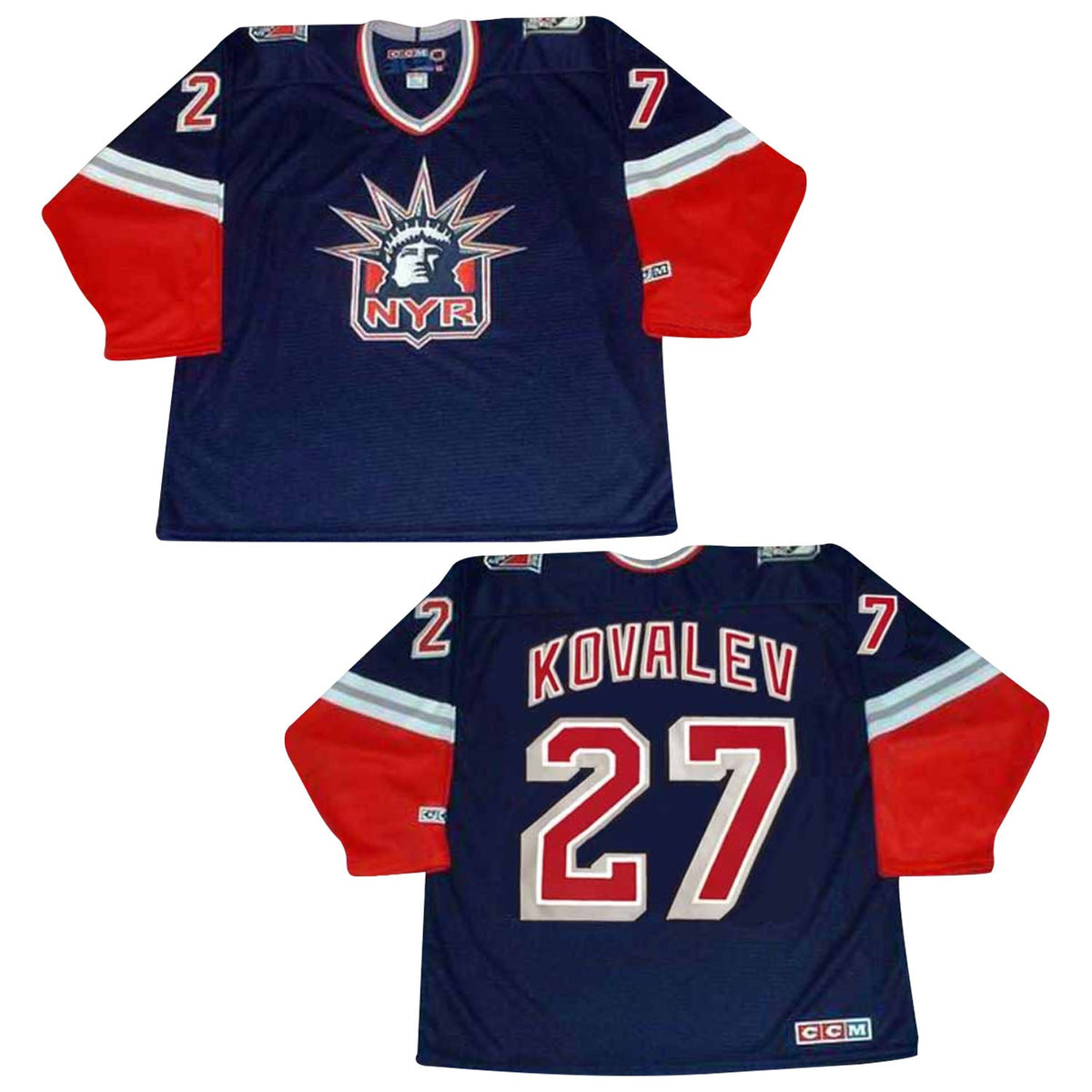 Side view of Alexei Kovalev New York Rangers Jersey
