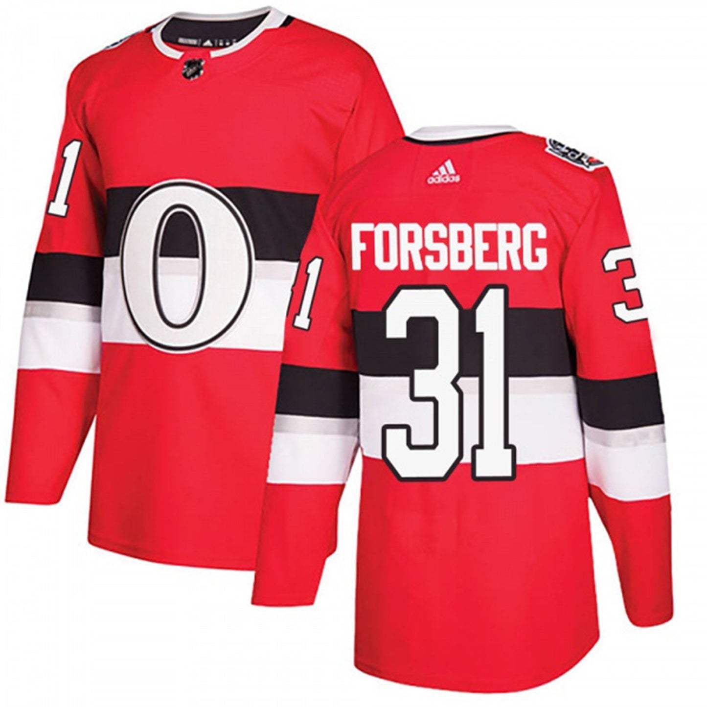 NHL Anton Forsberg Chicago Blackhawks 31 Jersey