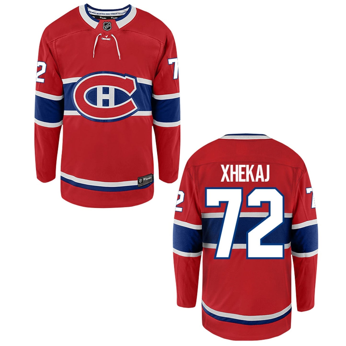 NHL Arber Xhekaj Montreal Canadiens 72 Jersey