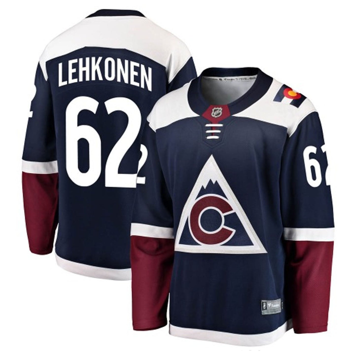 NHL Artturi Lehkonen Colorado Avalanche 62 Jersey