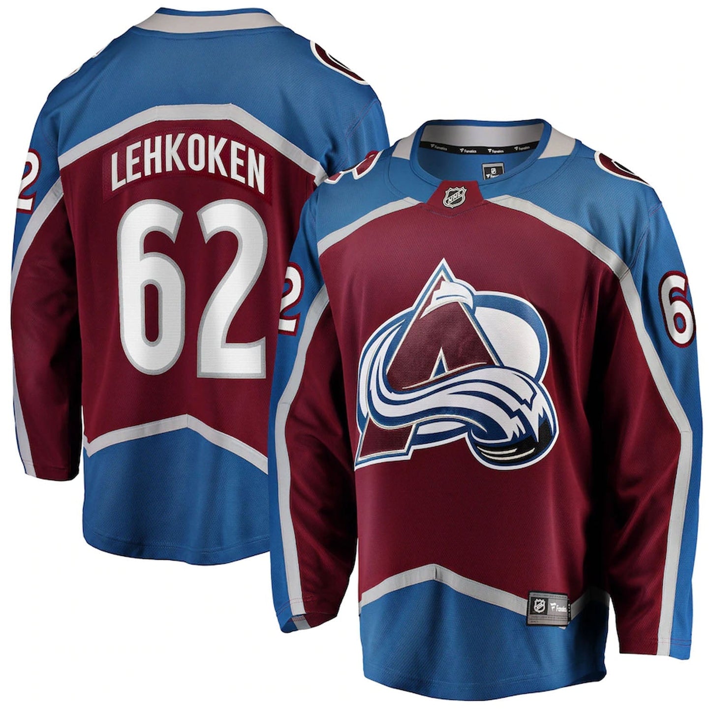 NHL Artturi Lehkonen Colorado Avalanche 62 Jersey