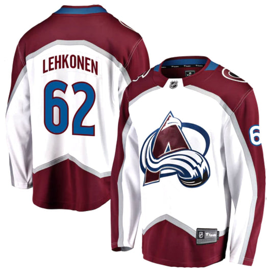 NHL Artturi Lehkonen Colorado Avalanche 62 Jersey