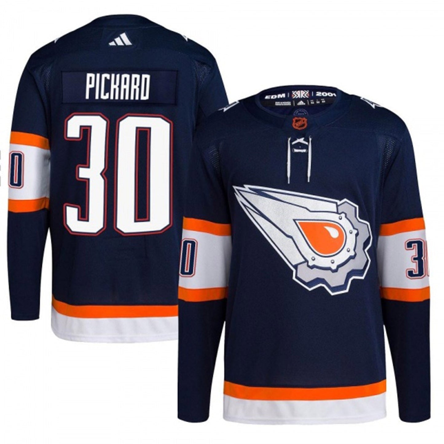 NHL Calvin Pickard Edmonton Oilers 30 Jersey