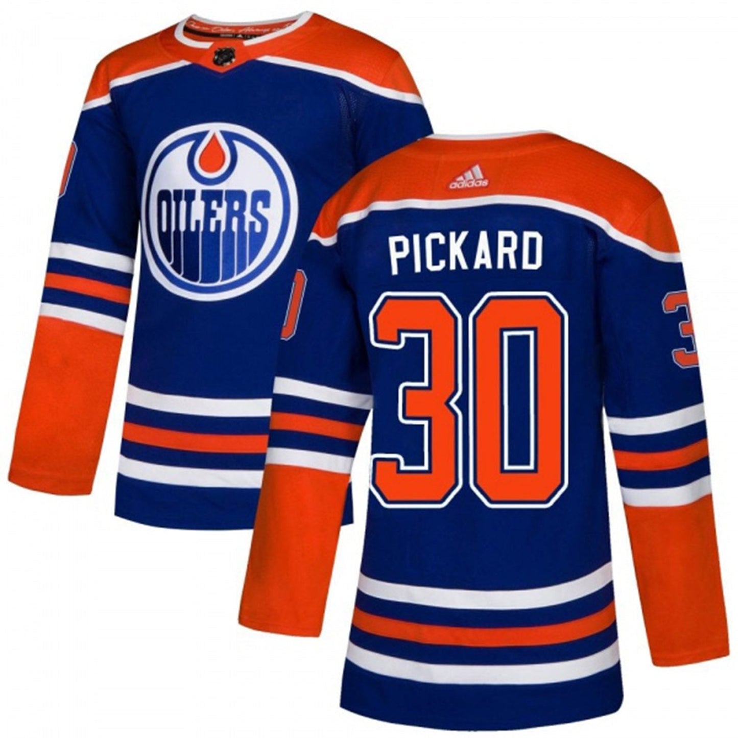 NHL Calvin Pickard Edmonton Oilers 30 Jersey