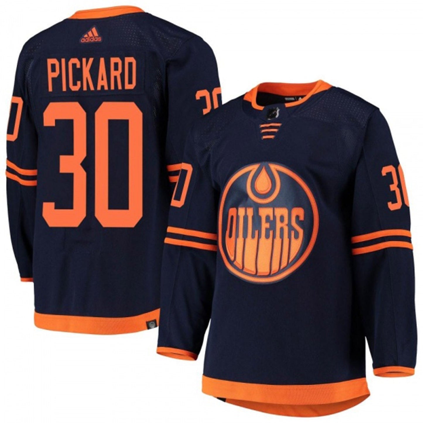 NHL Calvin Pickard Edmonton Oilers 30 Jersey