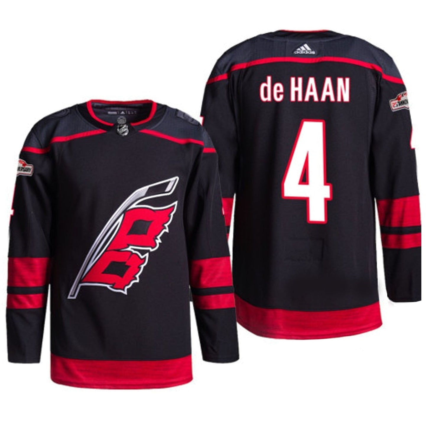 NHL Calvin de Haan Carolina Hurricanes 4 Jersey