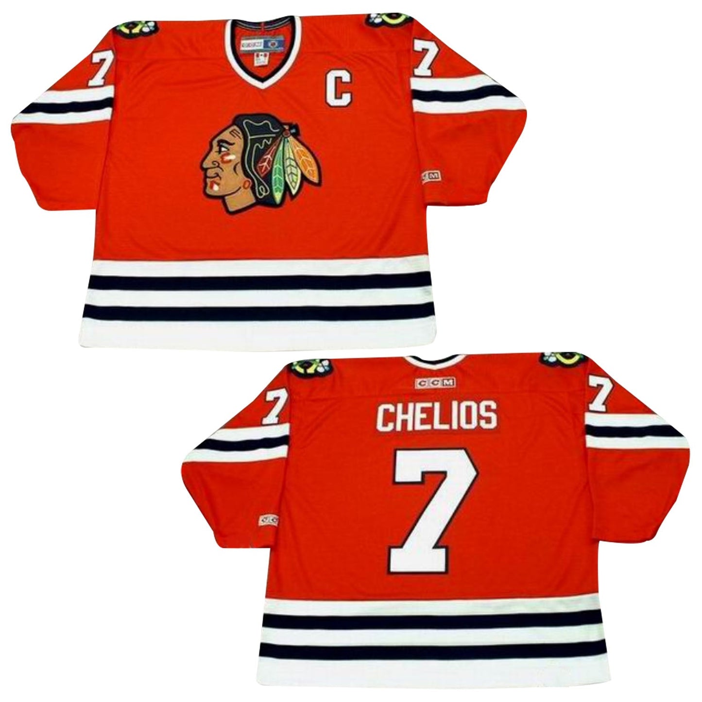 NHL Chris Chelios Chicago Blackhawks 7 Jersey