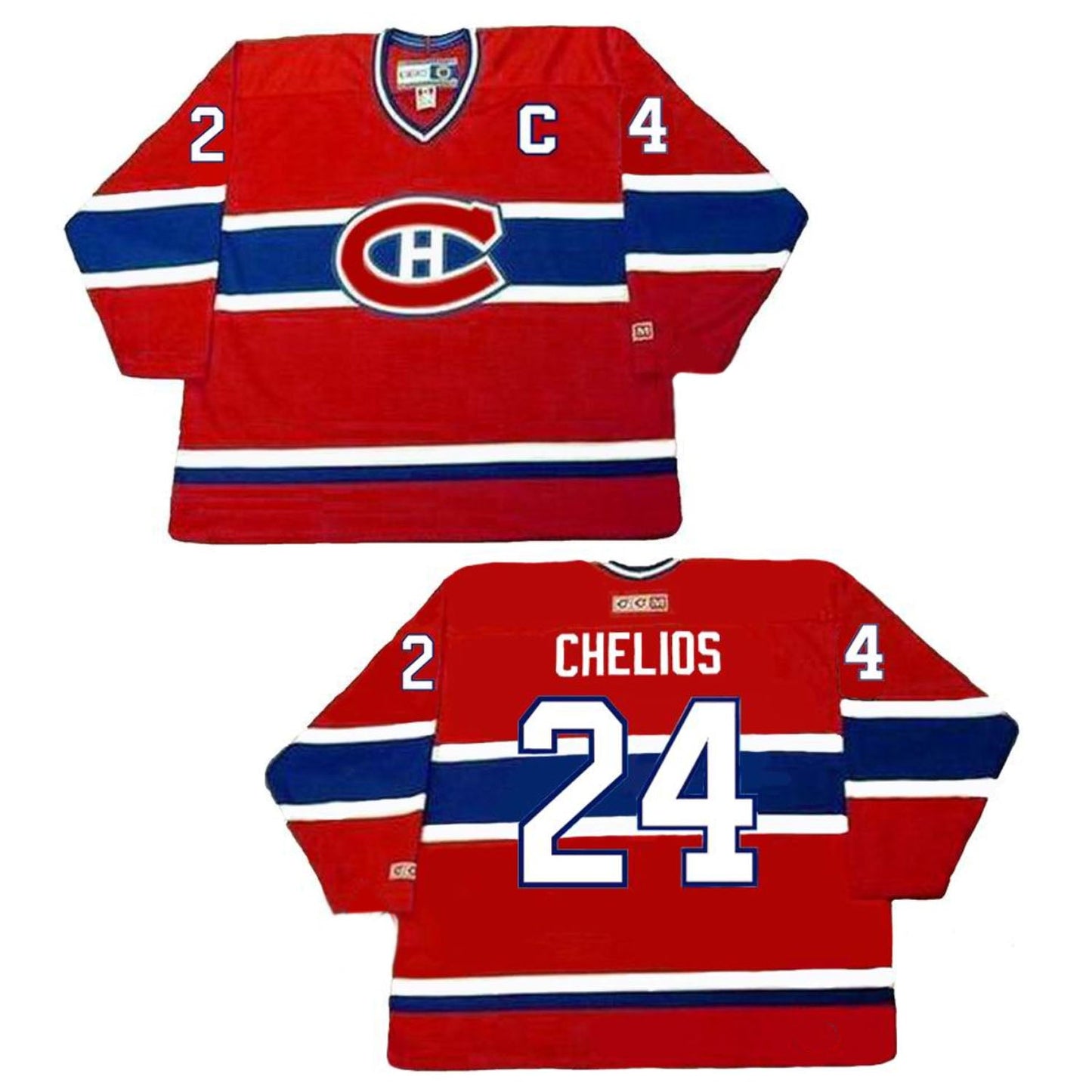 NHL Chris Chelios Montreal Canadians 24 Jersey