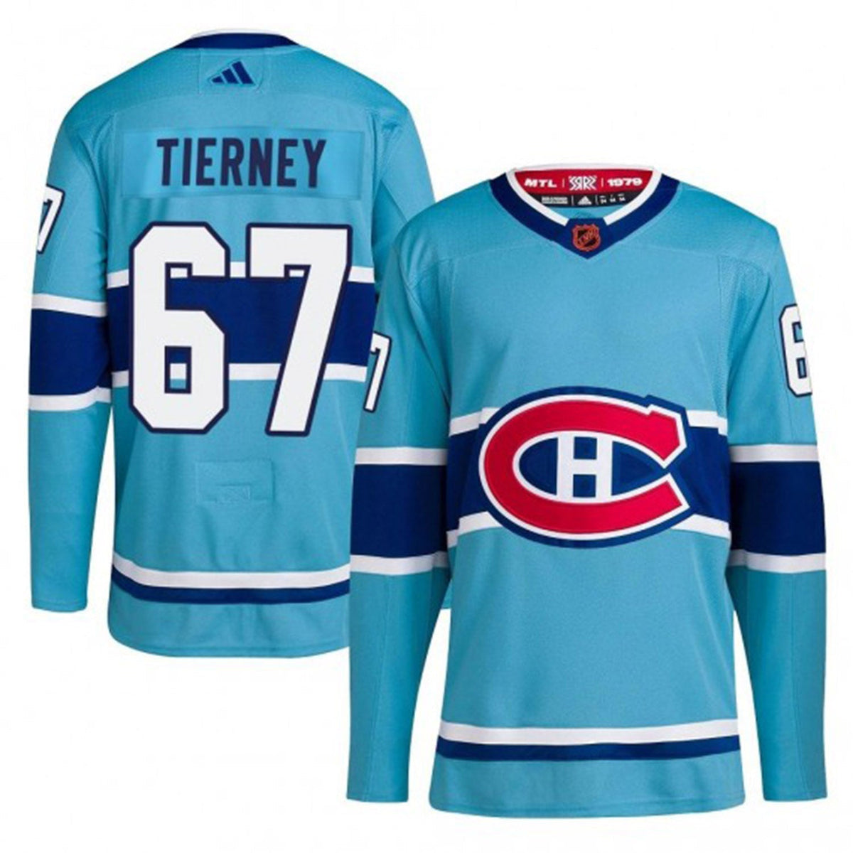 Montreal Canadiens jersey hanging on display