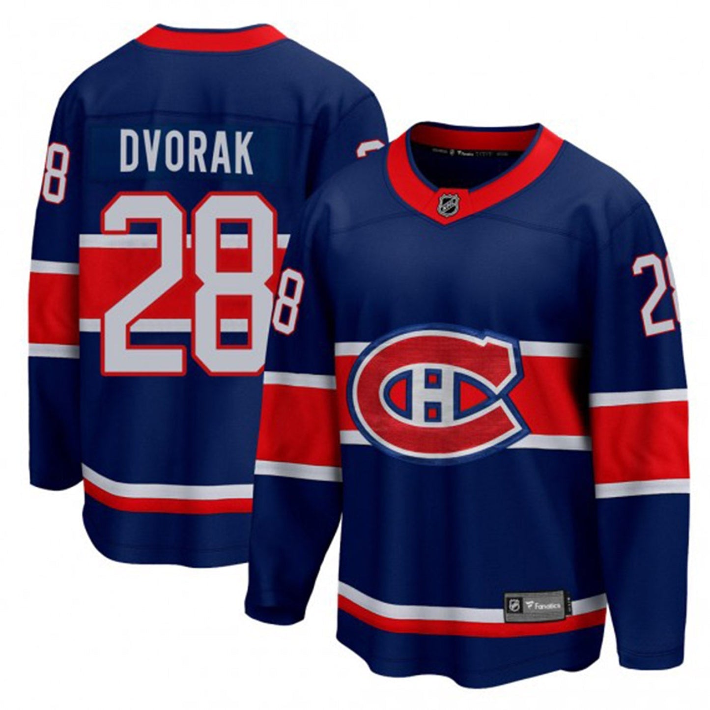 NHL Christian Dvorak Montreal Canadiens 28 Jersey