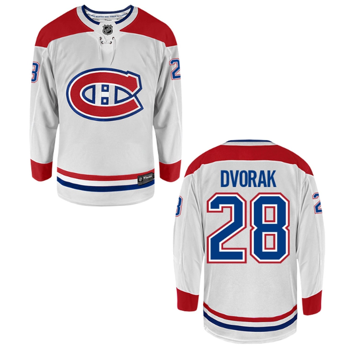 NHL Christian Dvorak Montreal Canadiens 28 Jersey