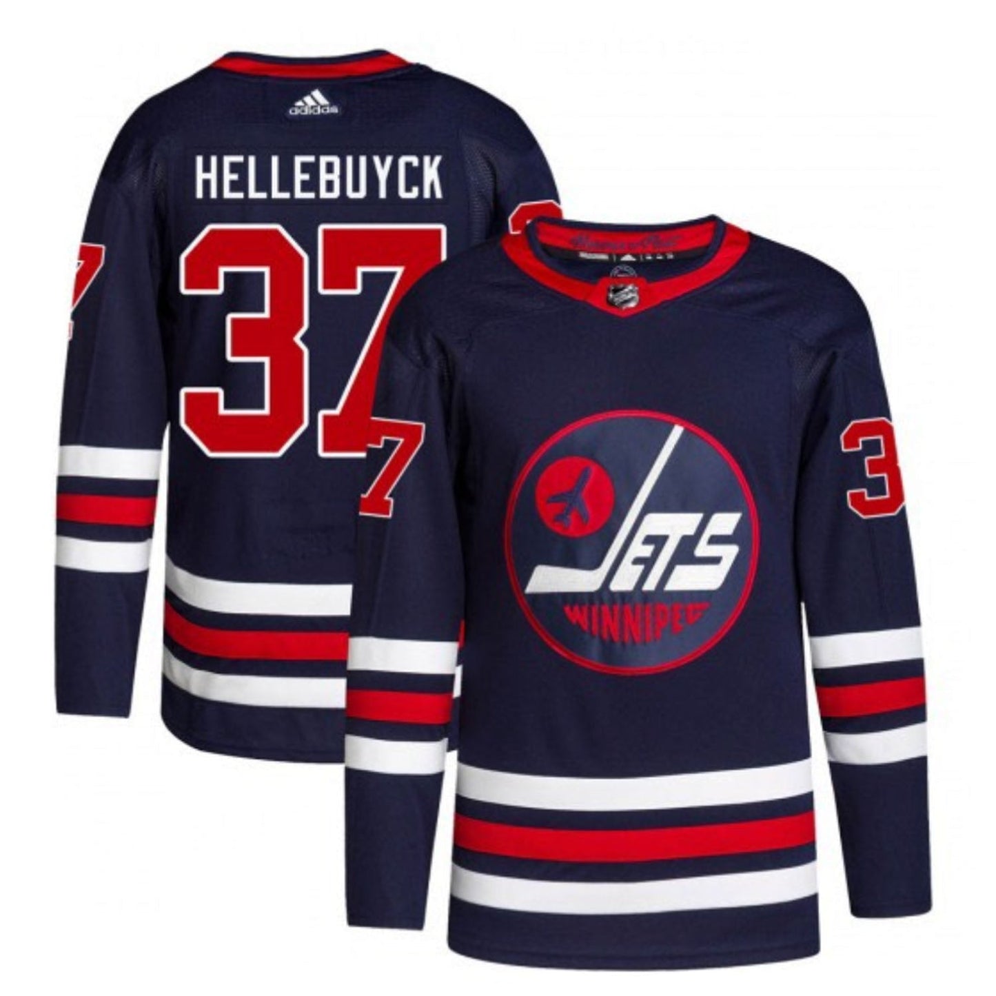 NHL Connor Hellebuyck Winnipeg Jets 37 Jersey