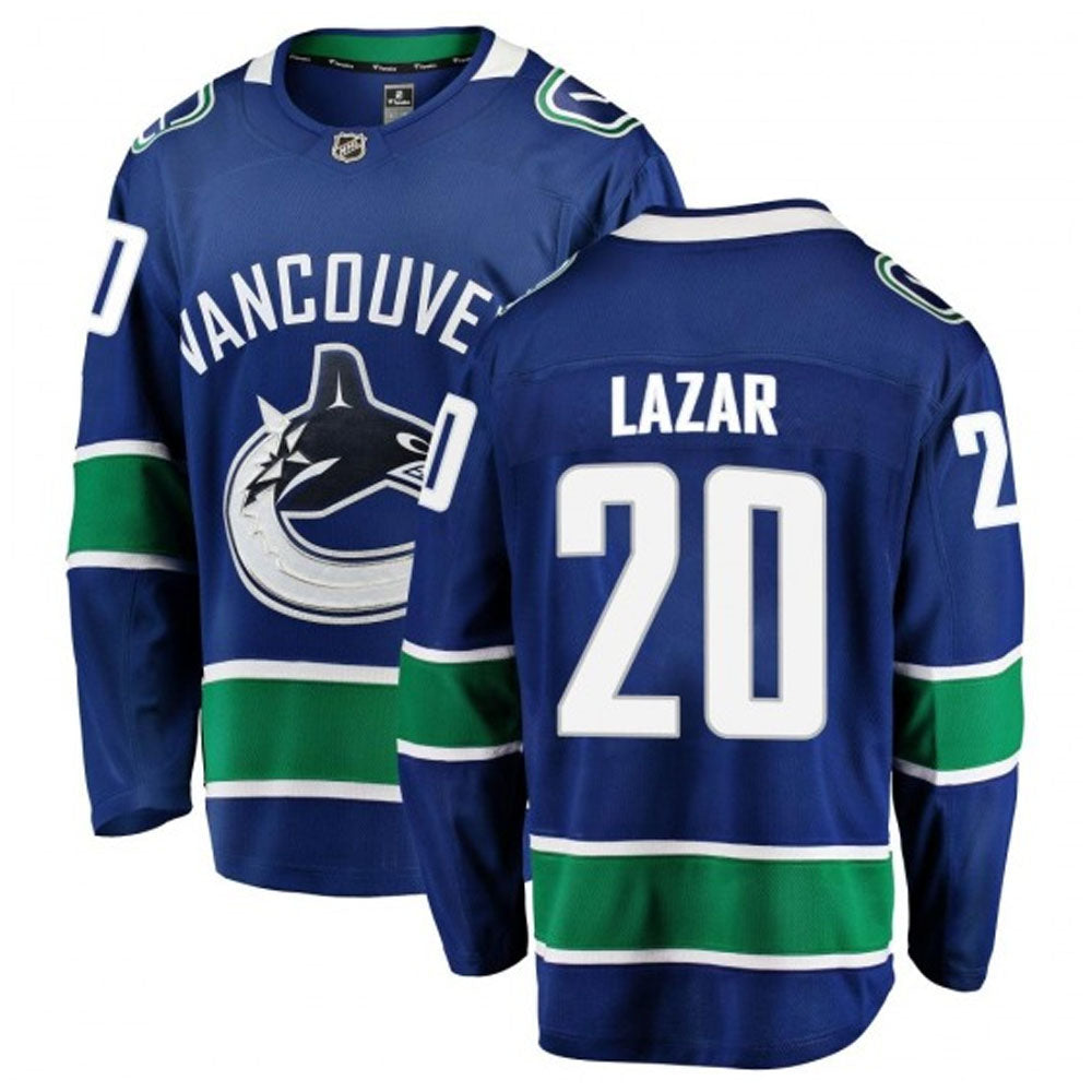 NHL Curtis Lazar Vancouver Canucks 20 Jersey