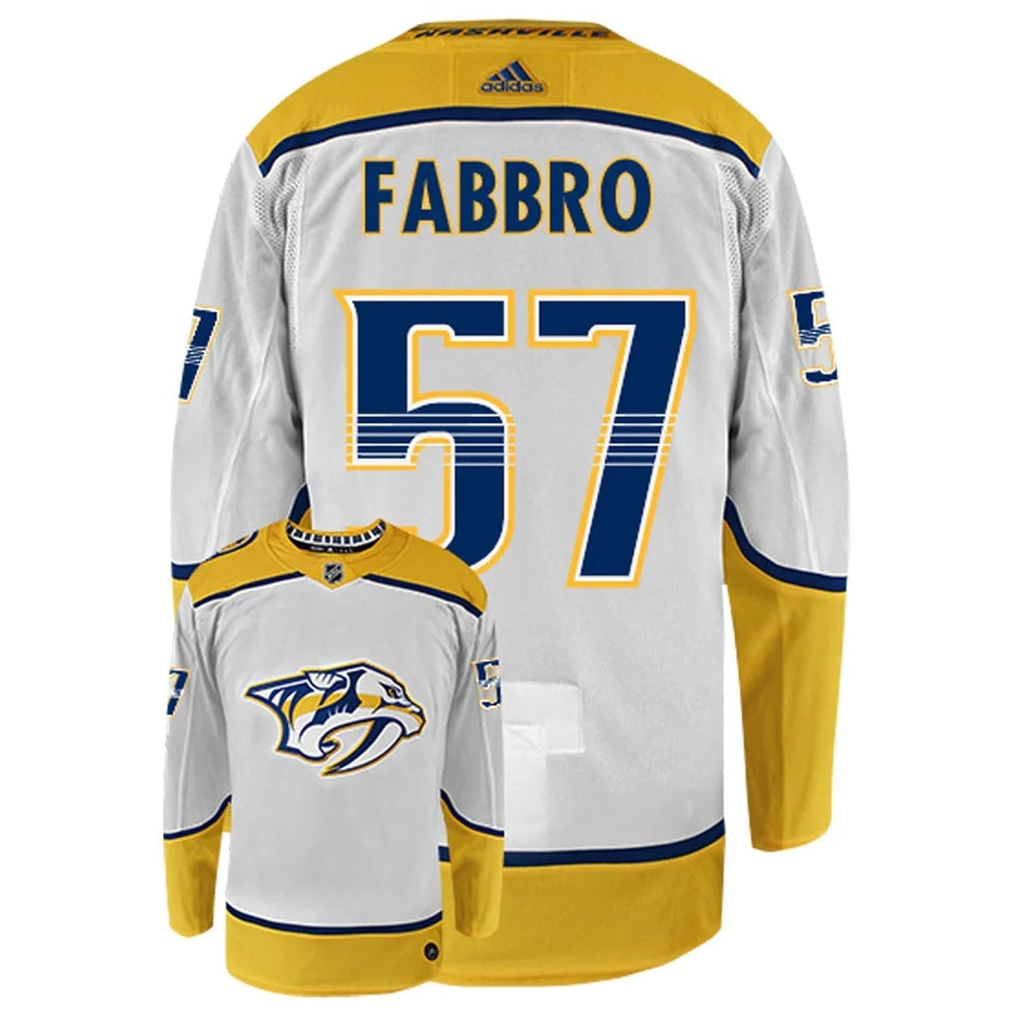 NHL Dante Fabbro Nashville Predators 57 Jersey