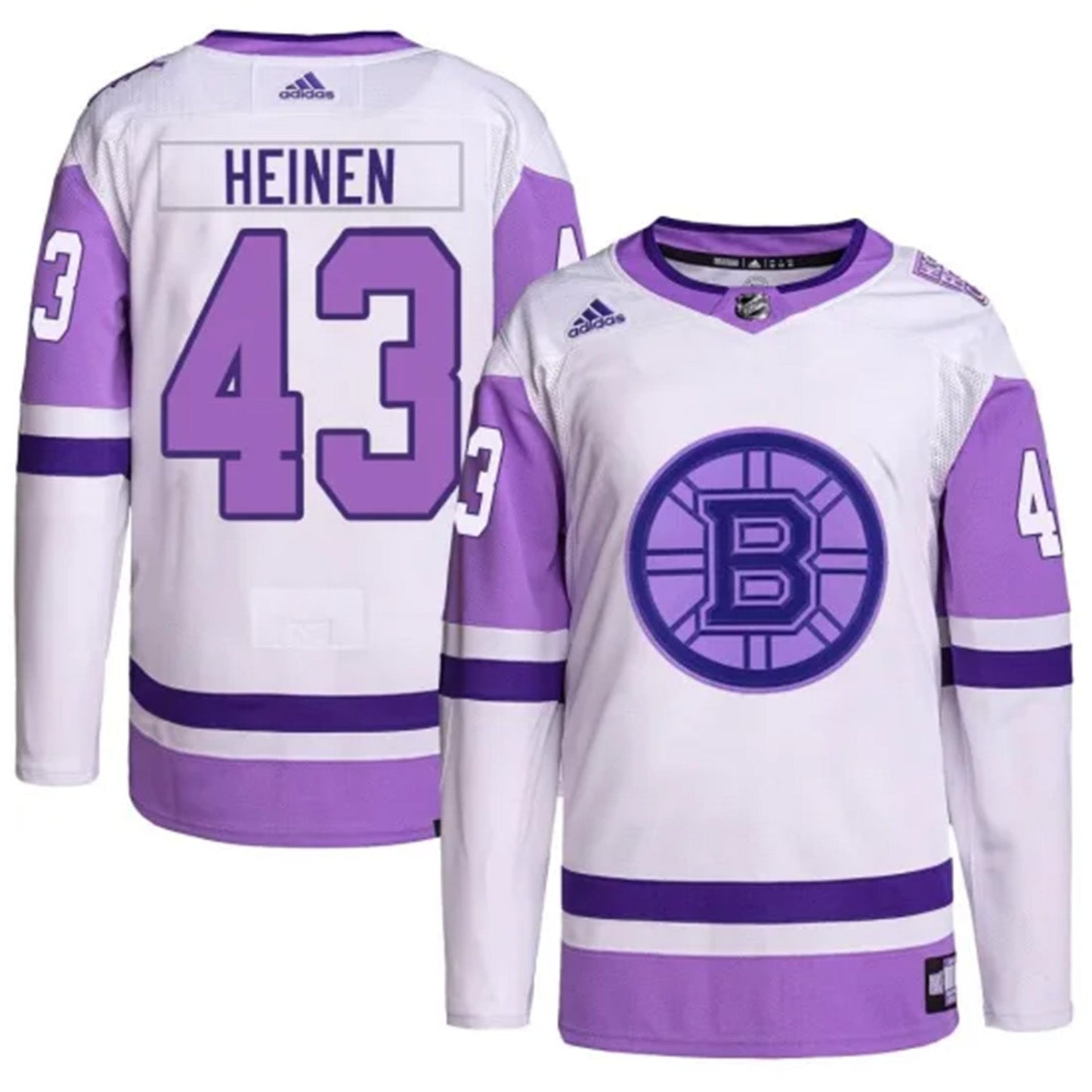 NHL Danton Heinen Boston Bruins 43 Jersey