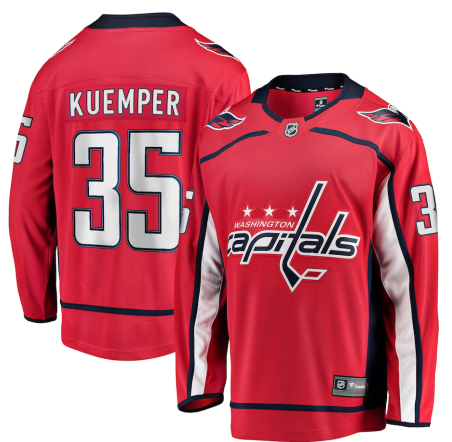 NHL Darcy Kuemper Washington Capitals 35 Jersey