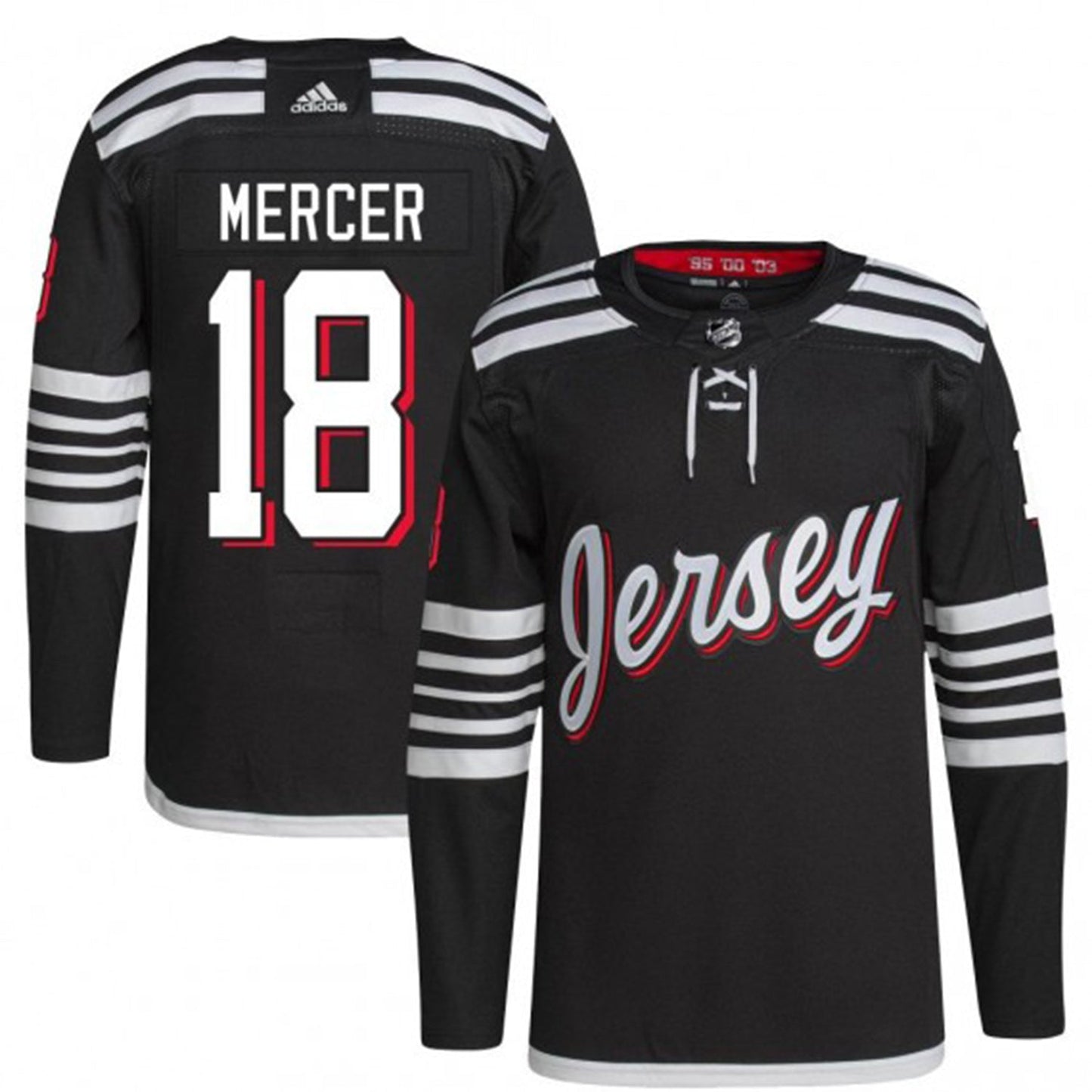 NHL Dawson Mercer New Jersey Devils 91 Jersey