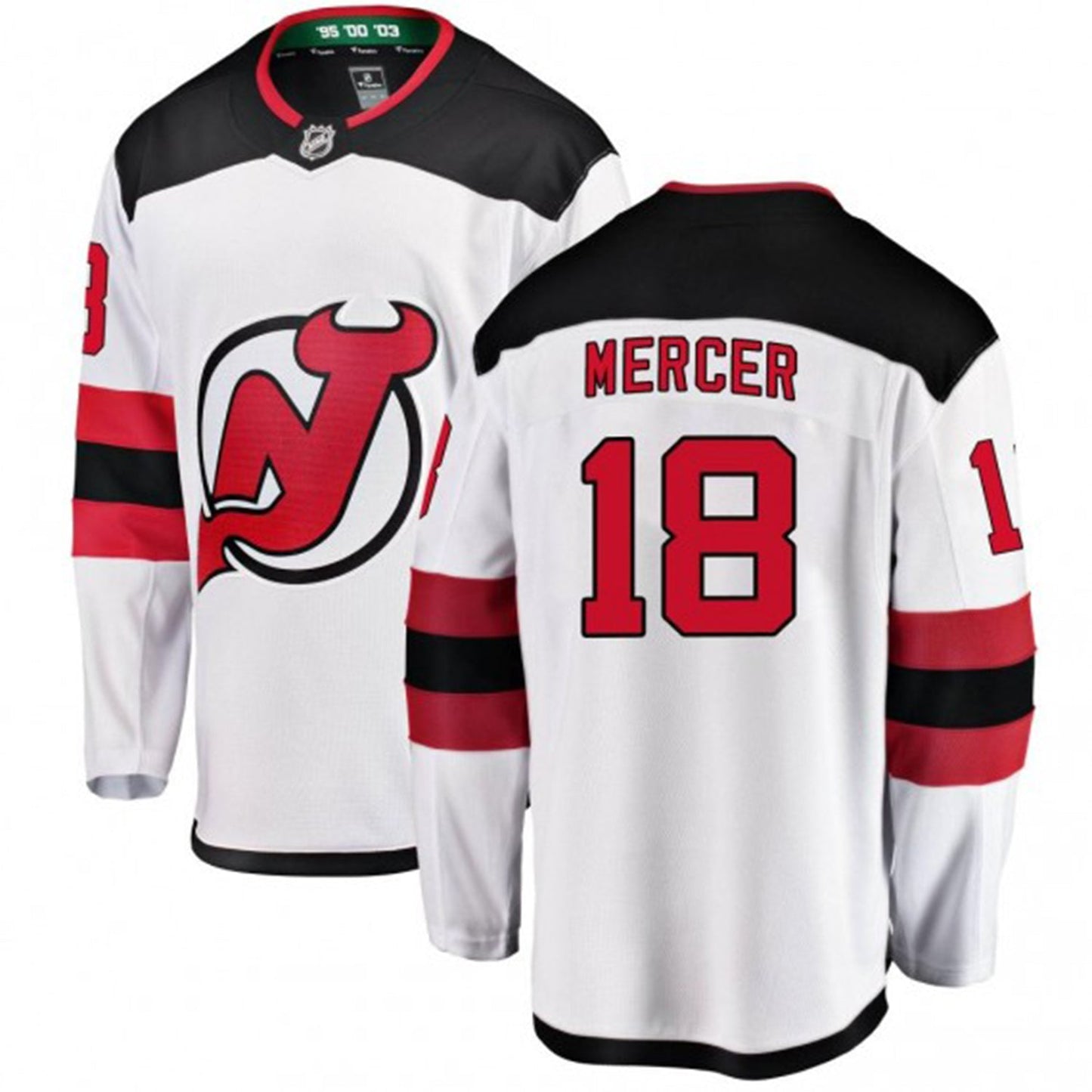 NHL Dawson Mercer New Jersey Devils 91 Jersey