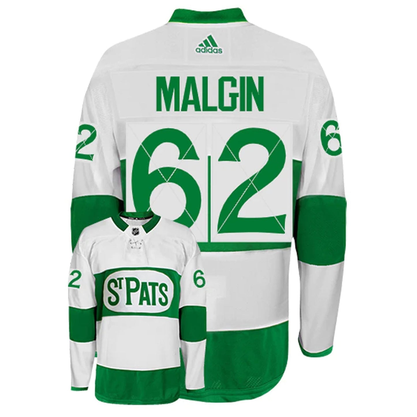 NHL Denis Malgin Toronto Maple Leafs 62 Jersey