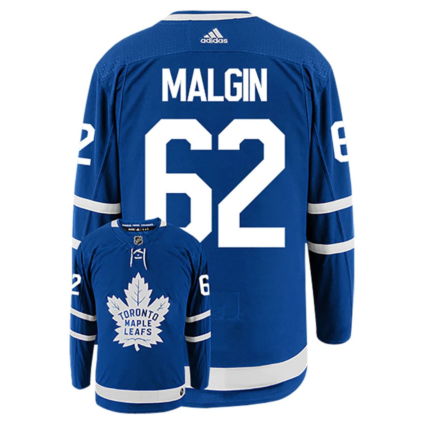 NHL Denis Malgin Toronto Maple Leafs 62 Jersey