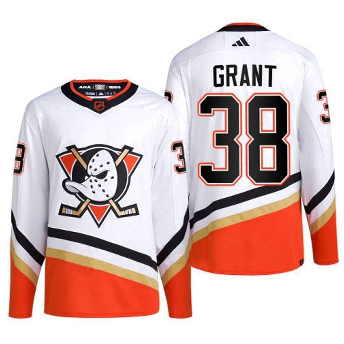 NHL Derek Grant Anaheim Ducks 38 Jersey