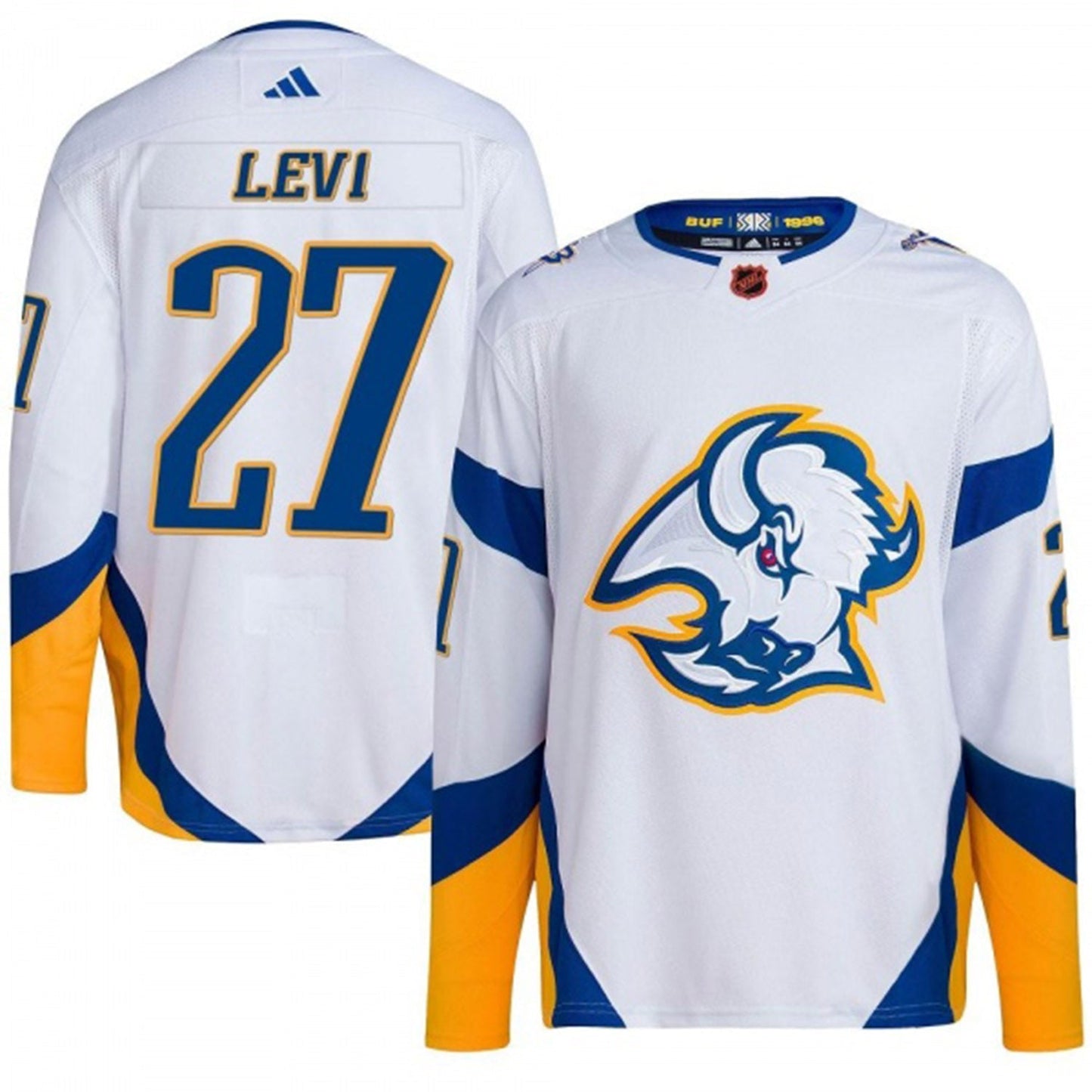 NHL Devon Levi Buffalo Sabres 27 Jersey