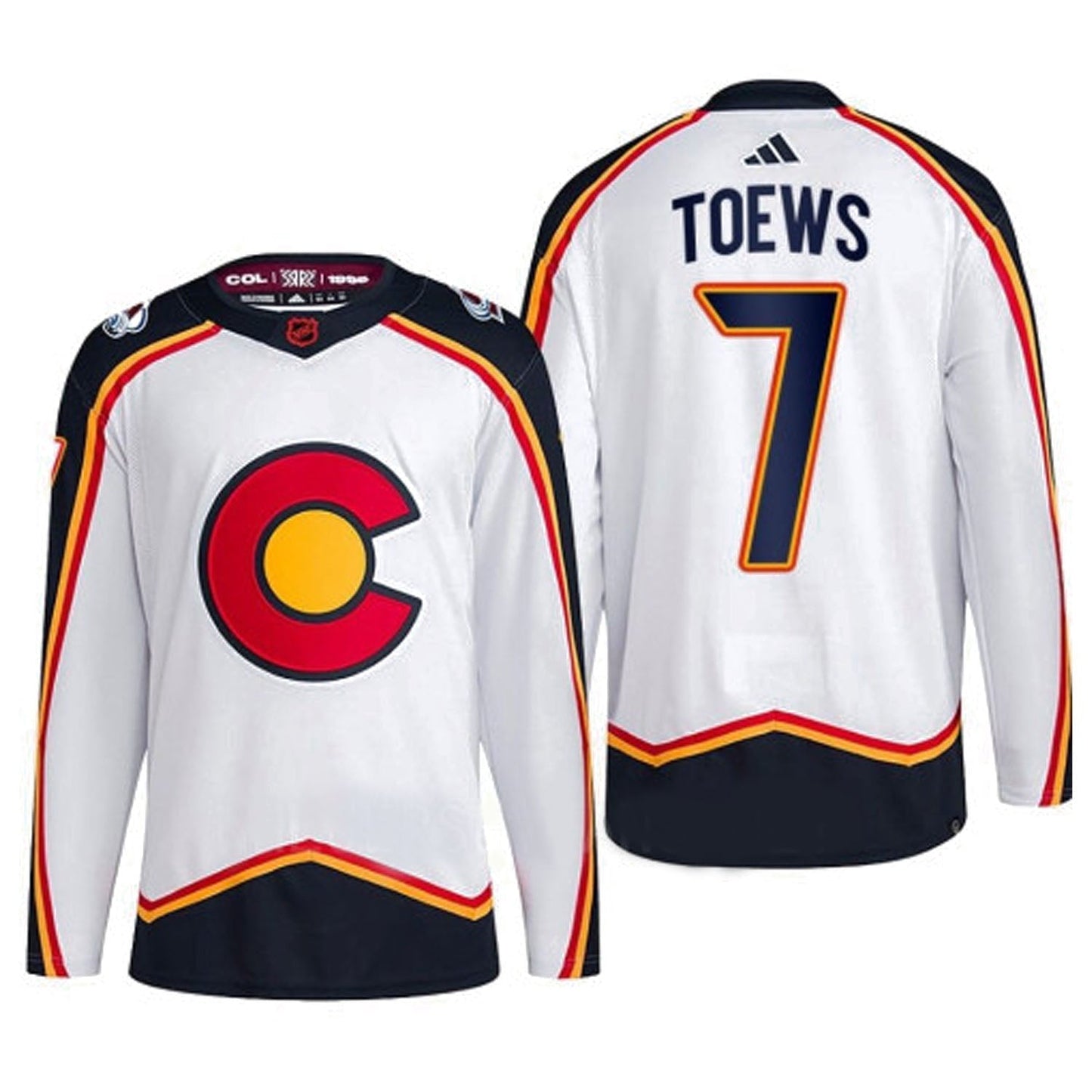 NHL Devon Toews Colorado Avalanche 7 Jersey