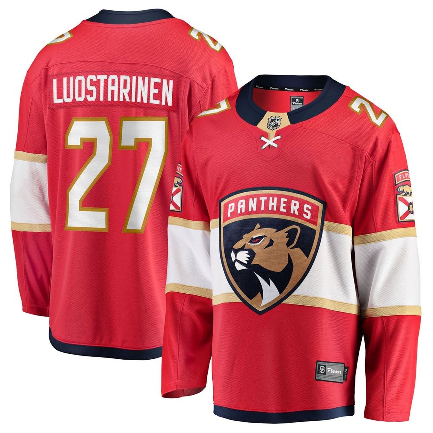 NHL Eetu Luostarinen Florida Panthers 27 Jersey