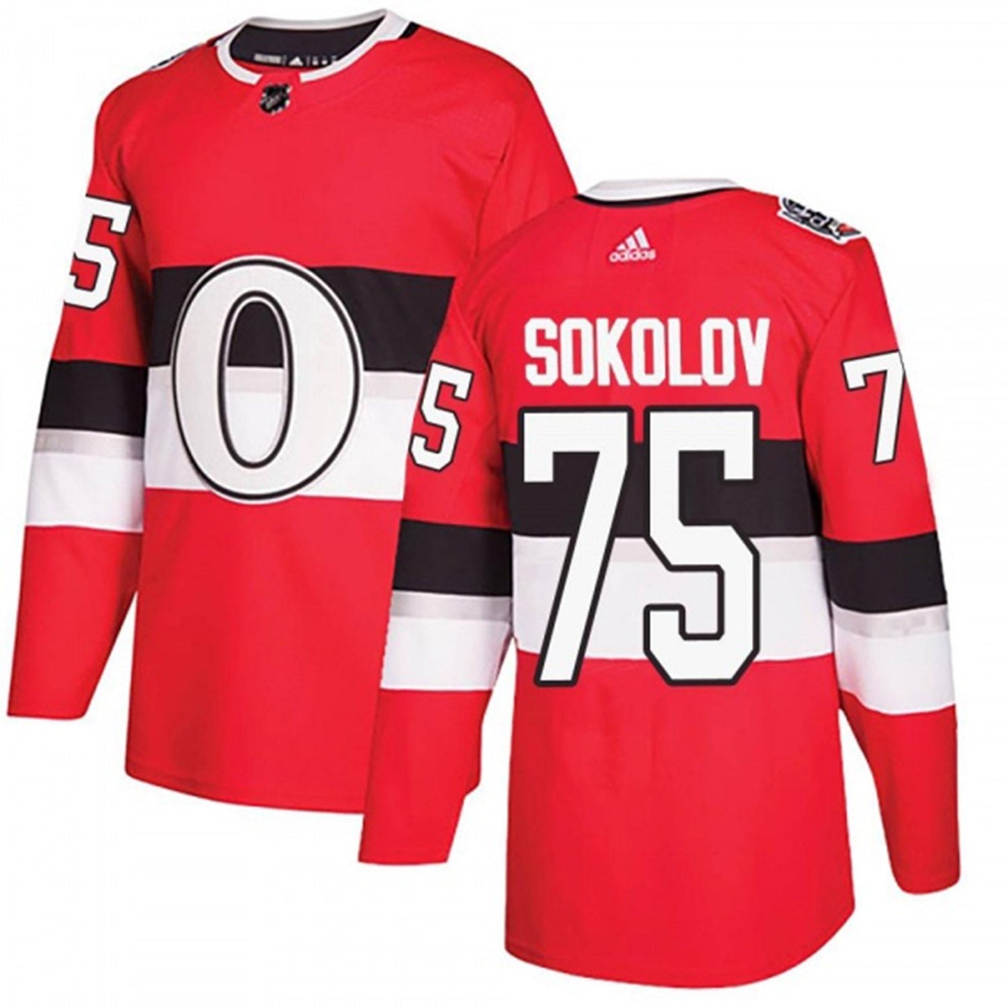 NHL Egor Sokolov Chicago Blackhawks 75 Jersey