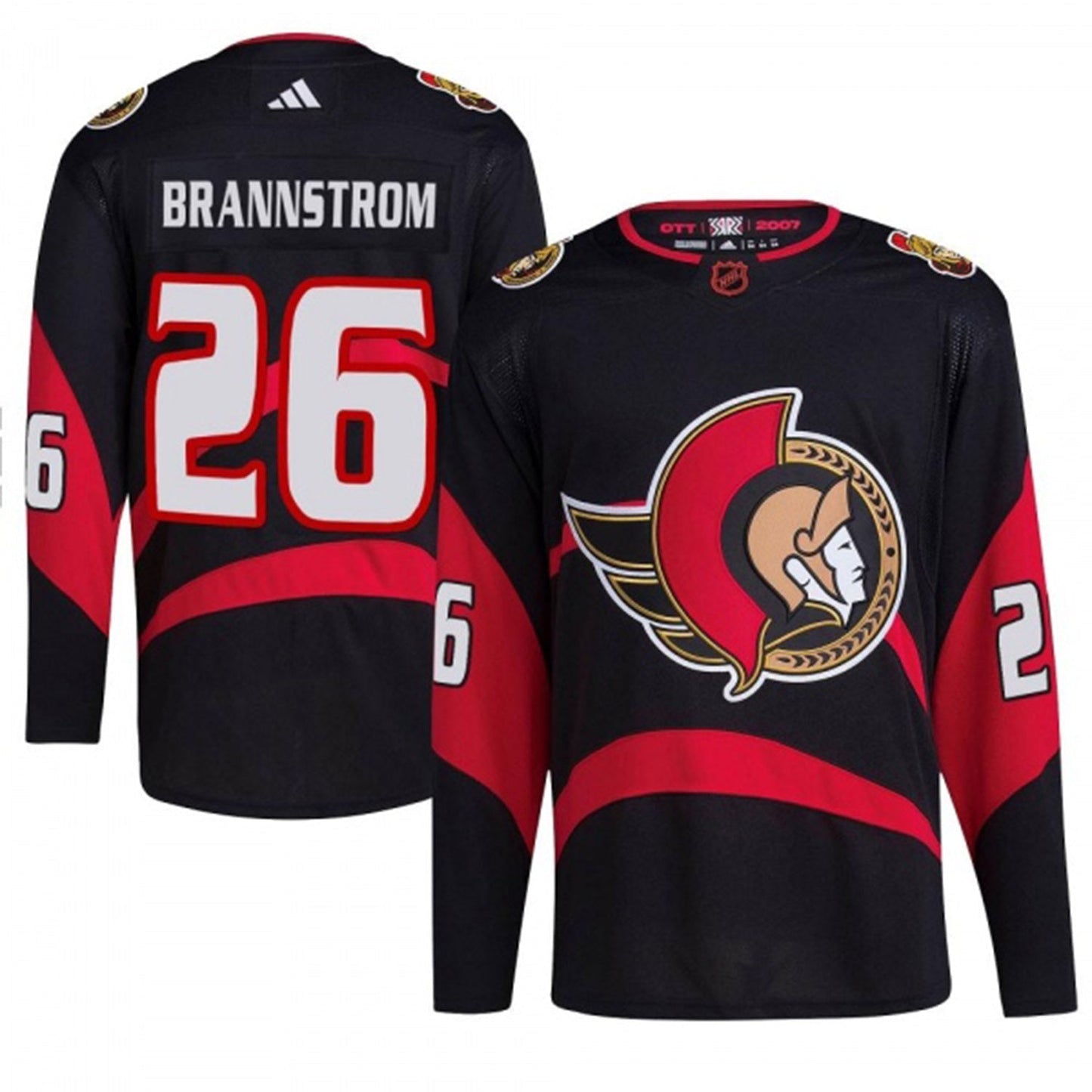 NHL Erik Brannstrom Chicago Blackhawks 26 Jersey