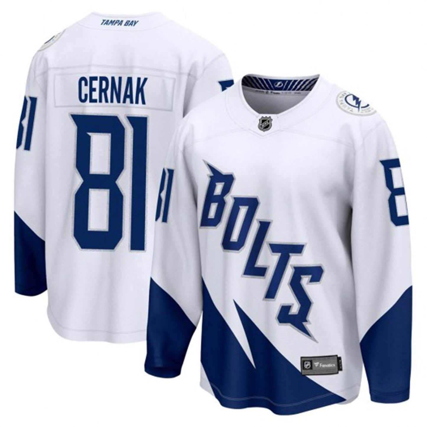 NHL Erik Cernak Tampa Bay Lightning 81 Jersey