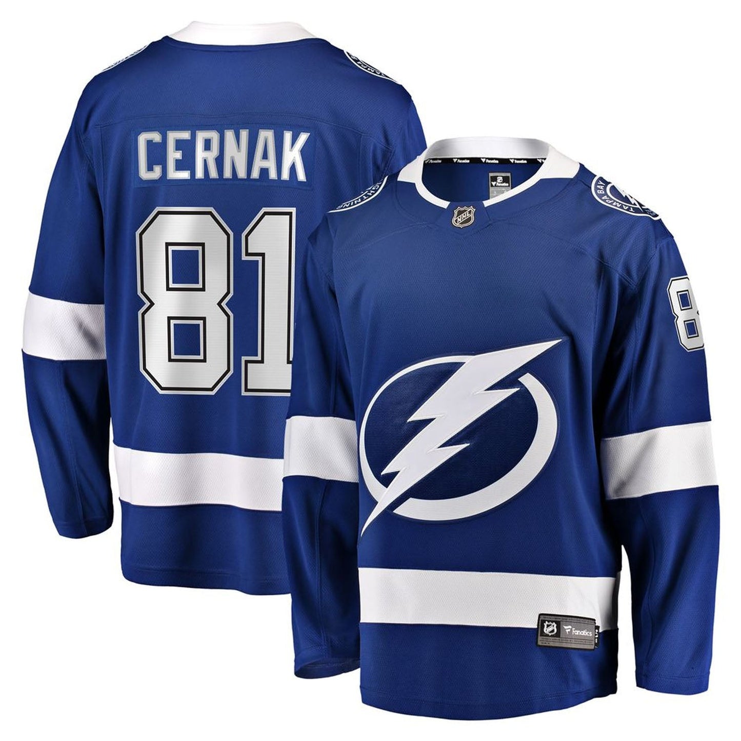 NHL Erik Cernak Tampa Bay Lightning 81 Jersey