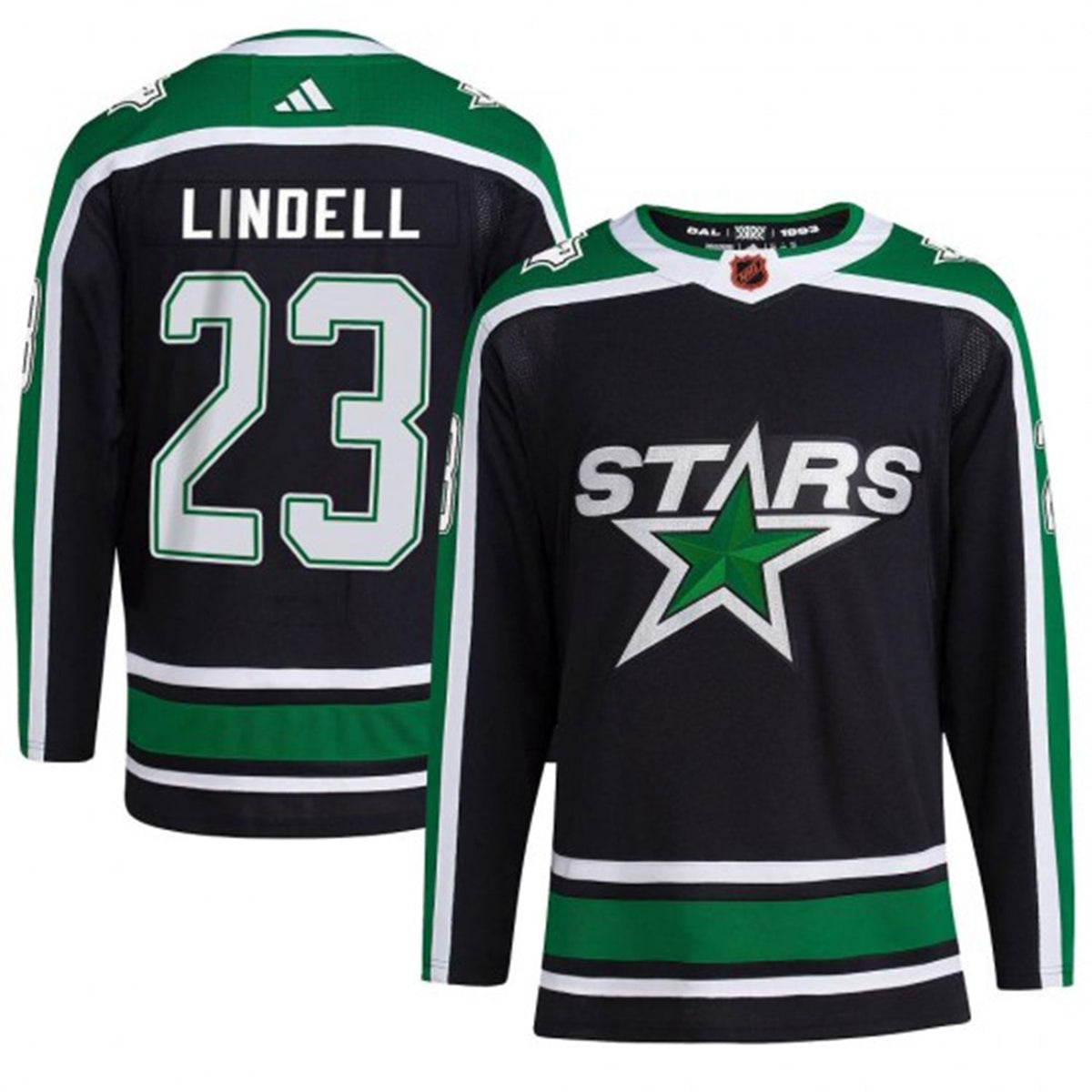Dallas Stars 23 jersey on display