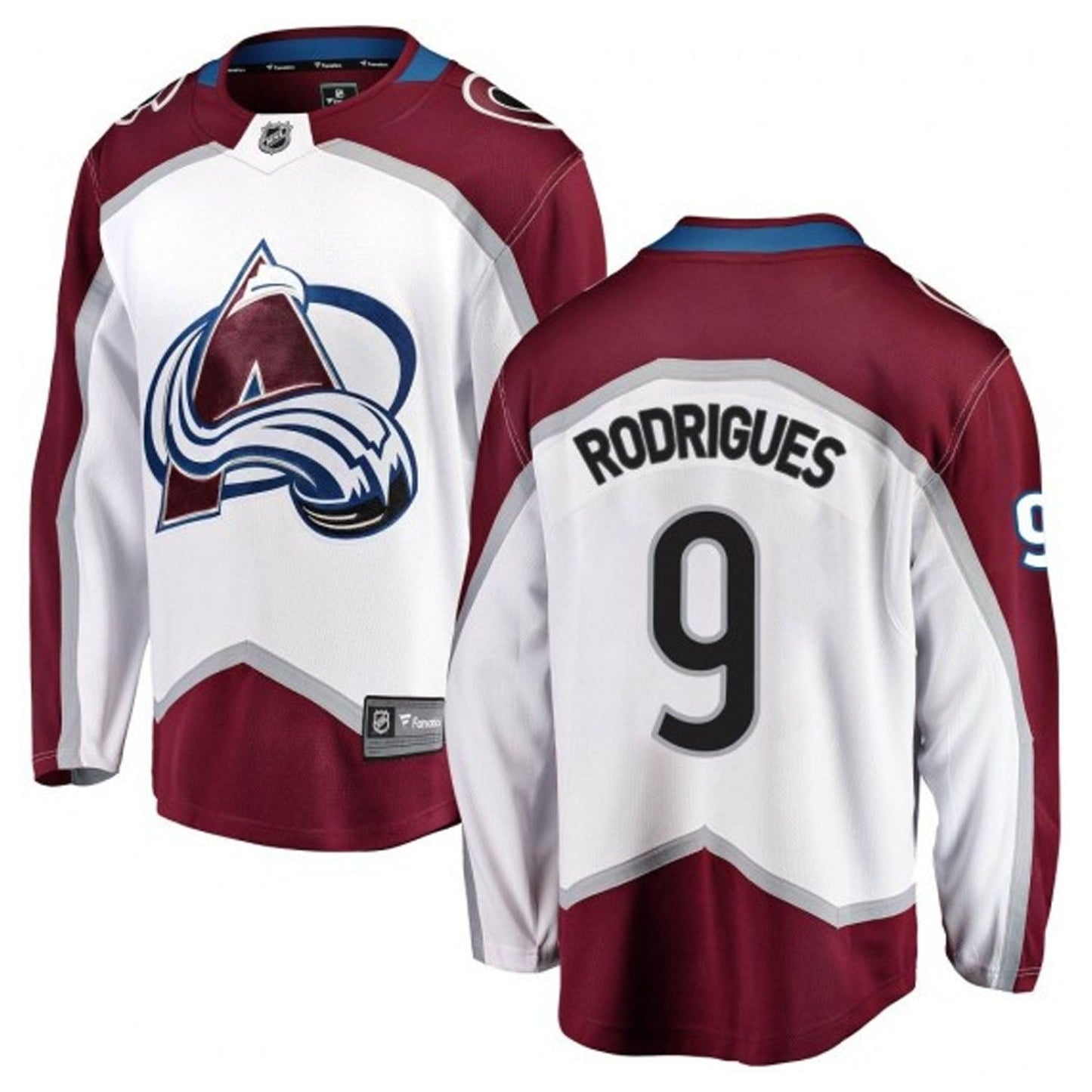 NHL Evan Rodrigues Colorado Avalanche 9 Jersey