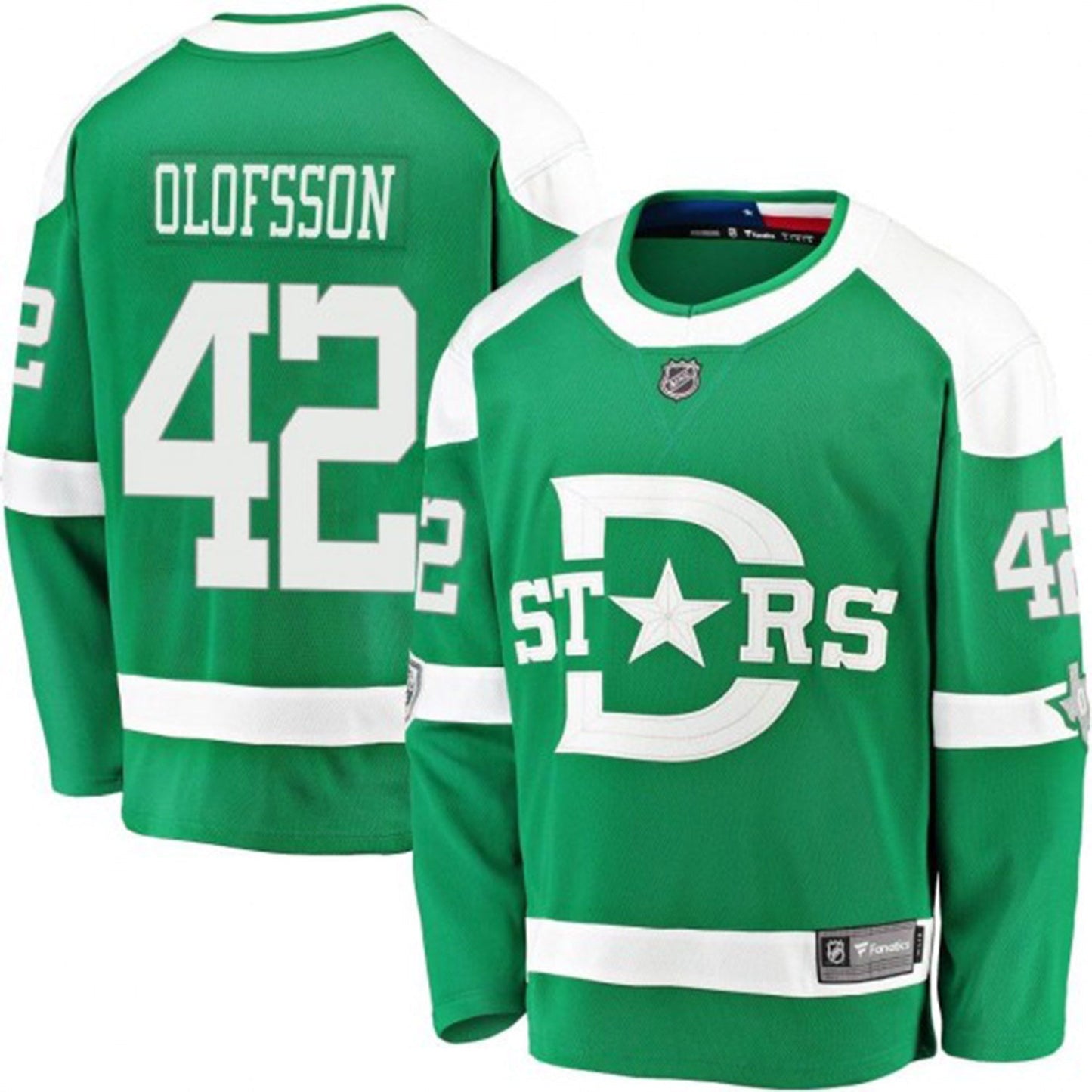 NHL Fredrik Olofsson Dallas Stars 42 Jersey