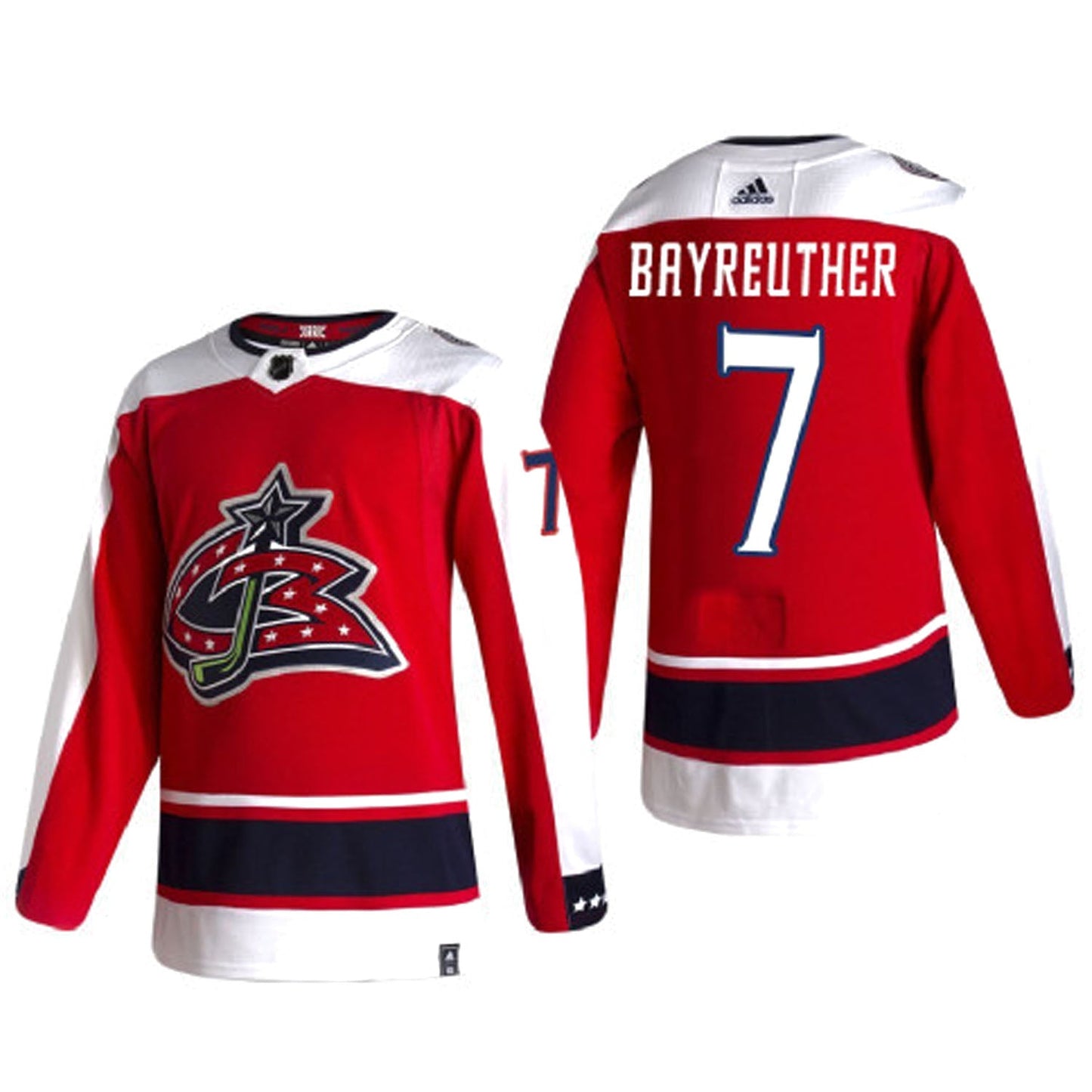 NHL Gavin Bayreuther Columbus Blue Jackets 7 Jersey