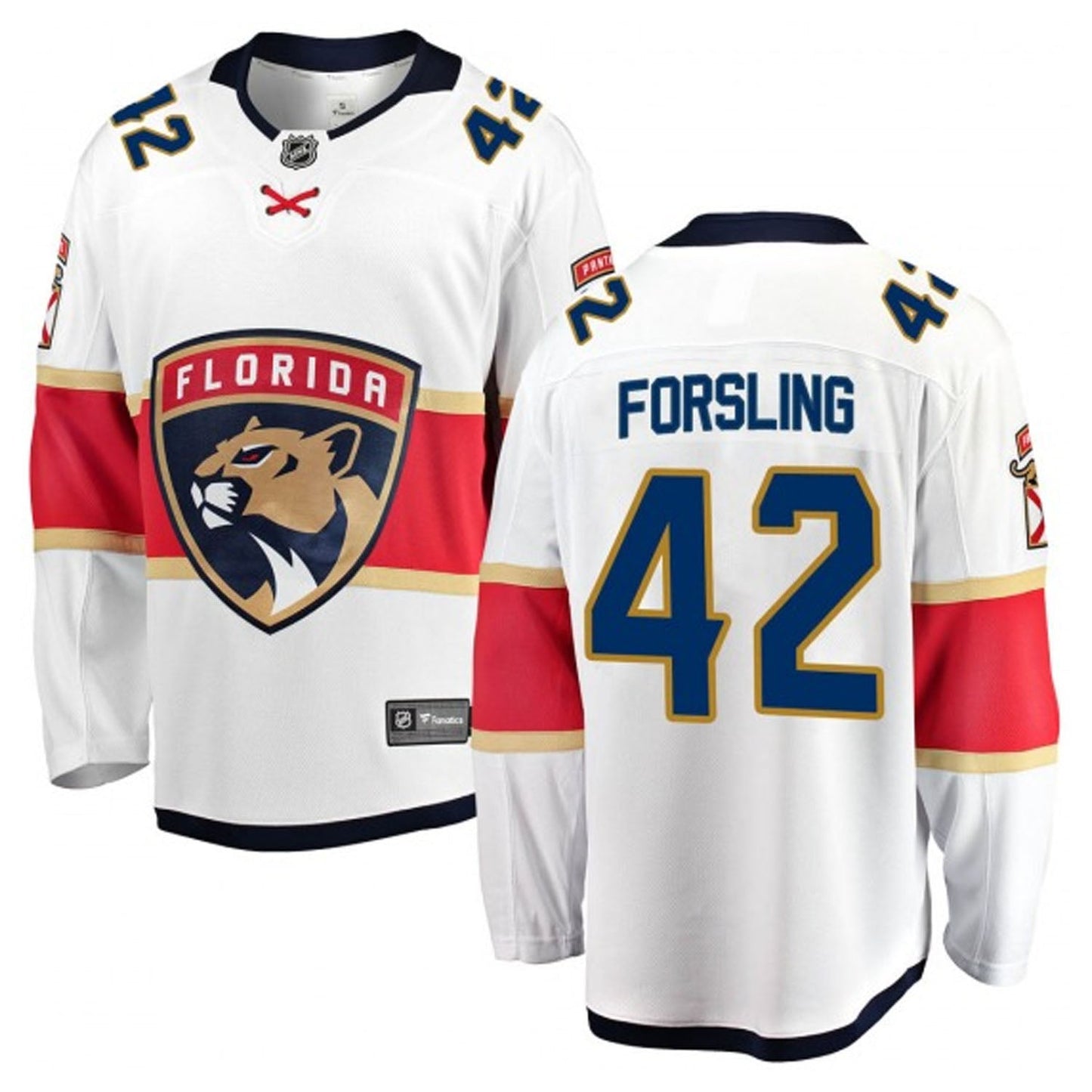 NHL Gustav Forsling Florida Panthers 42 Jersey