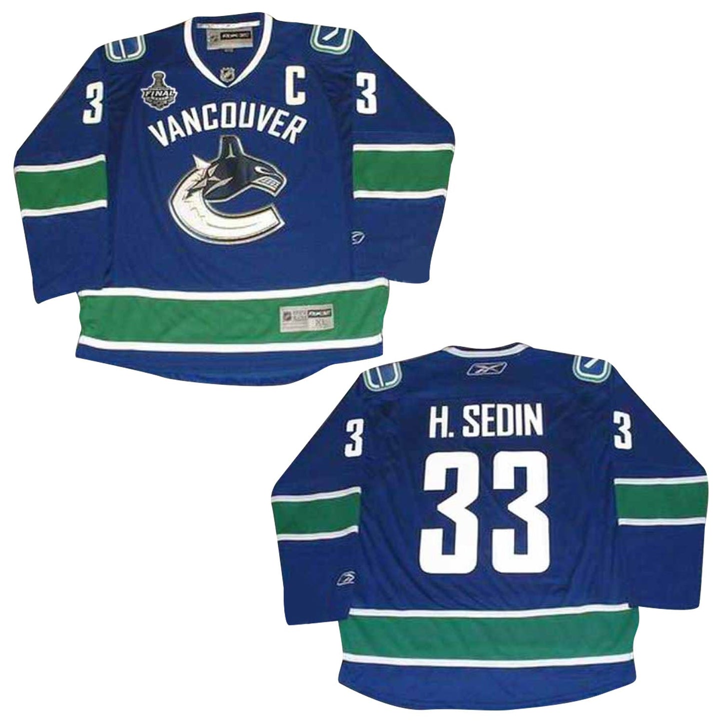 NHL Henrik Sedin Vancouver Canucks 33 Jersey