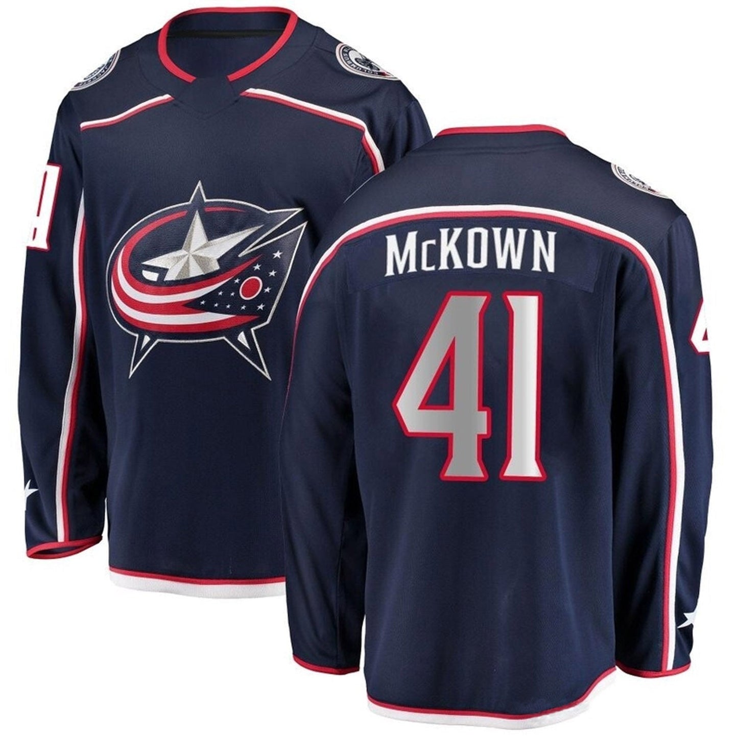 NHL Hunter McKown Columbus Blue Jackets 41 Jersey