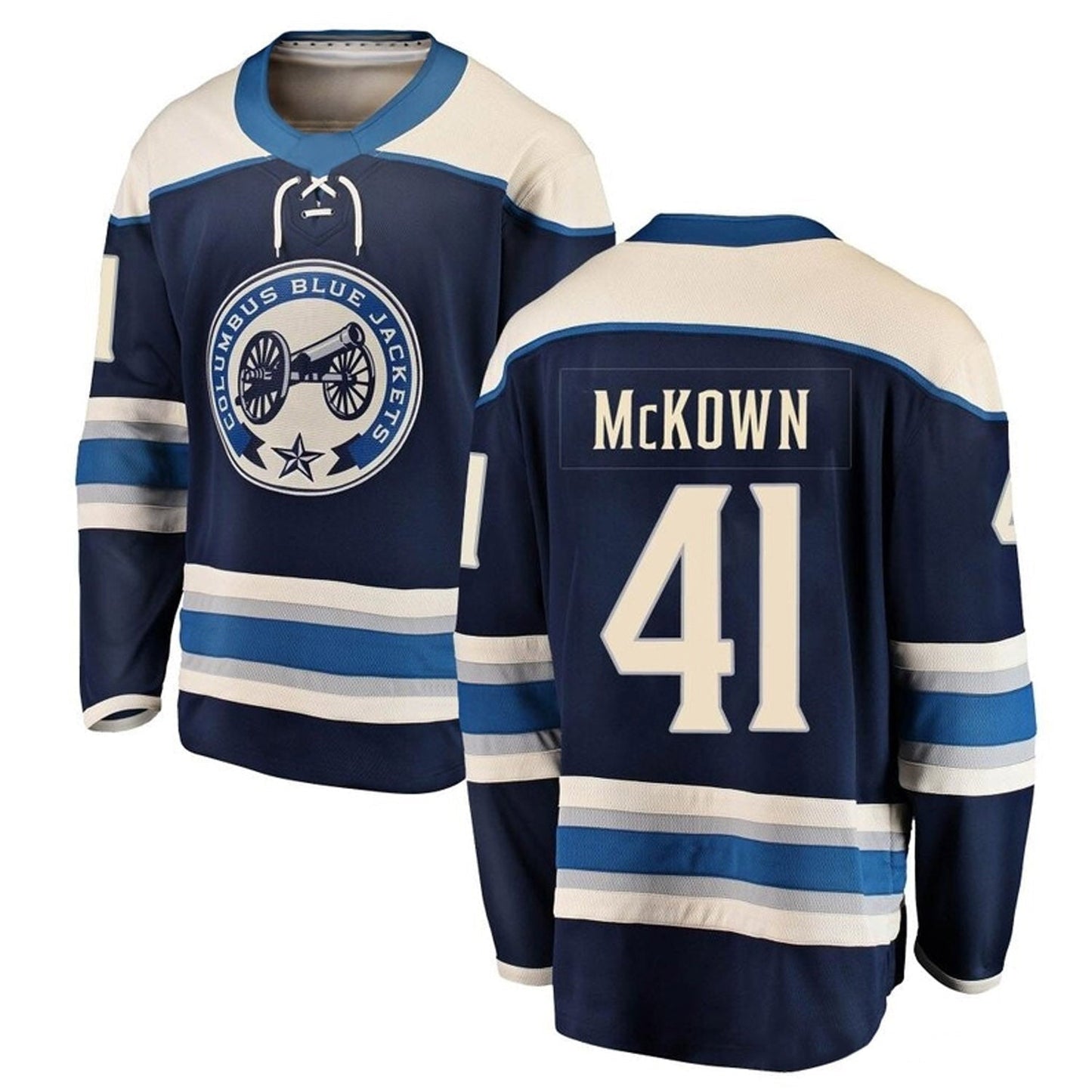 NHL Hunter McKown Columbus Blue Jackets 41 Jersey