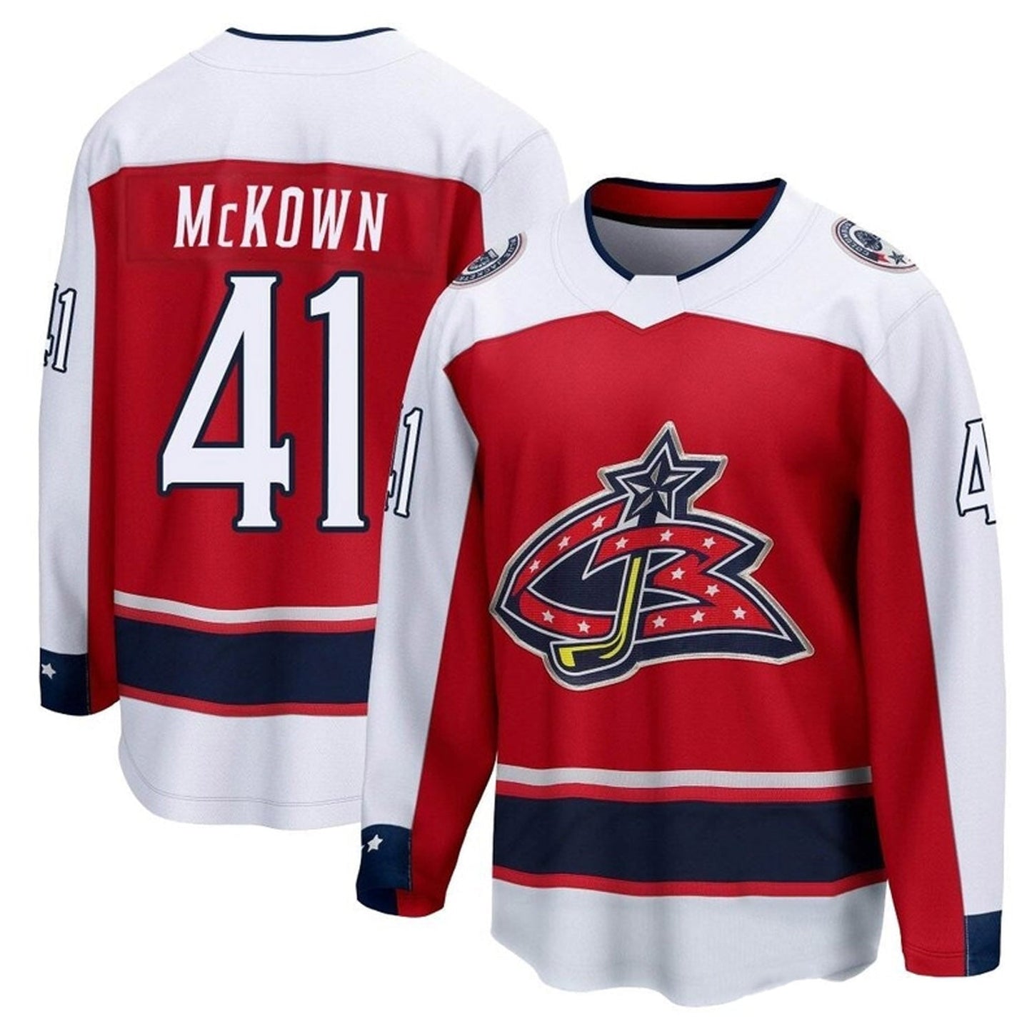 NHL Hunter McKown Columbus Blue Jackets 41 Jersey