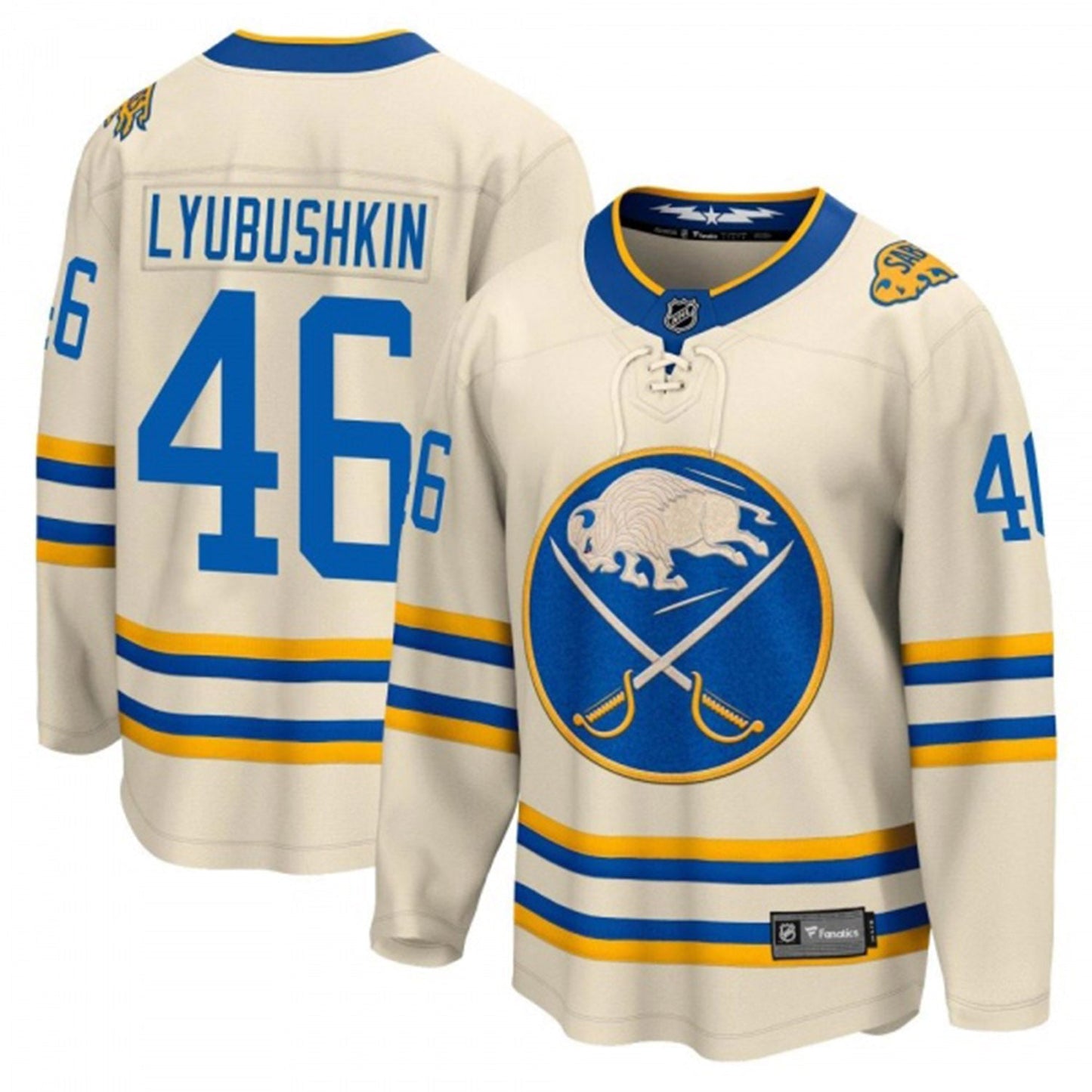 NHL Ilya Lyubushkin Buffalo Sabres 46 Jersey