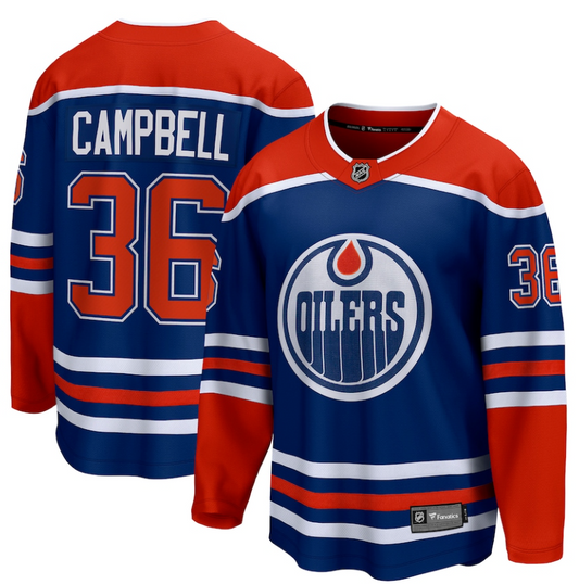 NHL Jack Campbell Edmonton Oilers 36 Jersey