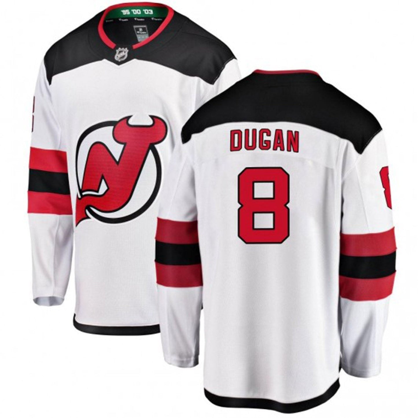 NHL Jack Dugan New Jersey Devils 8 Jersey