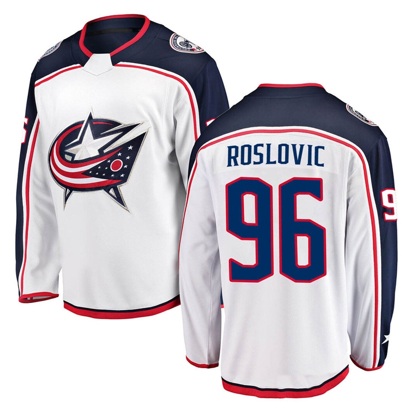 NHL Jack Roslovic Columbus Blue Jackets 96 Jersey