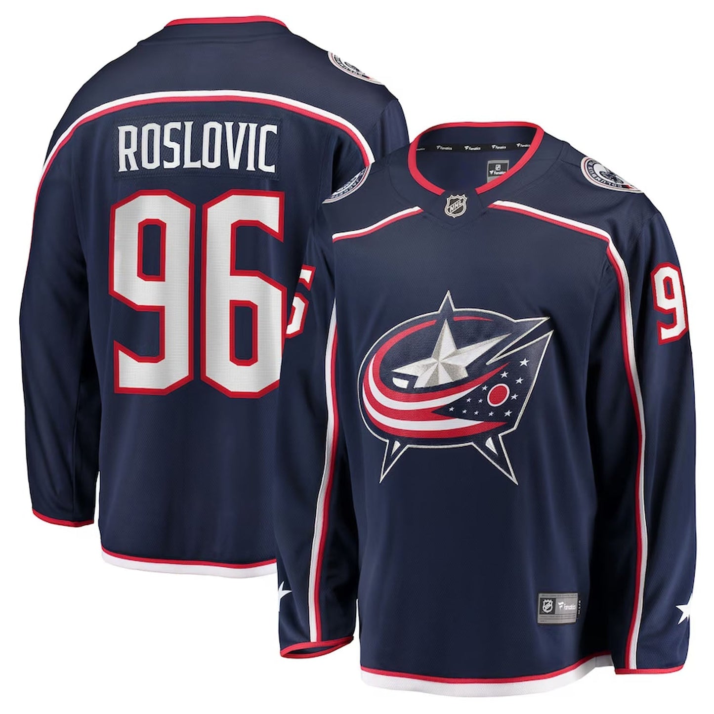 NHL Jack Roslovic Columbus Blue Jackets 96 Jersey